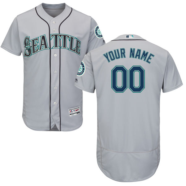 Men's Seattle Mariners Flex Base Custom Jersey MLBC0078 - Click Image to Close